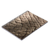 Echte olifantenhuid textuur, gerimpeld. notitieboek (Linkerzijde)