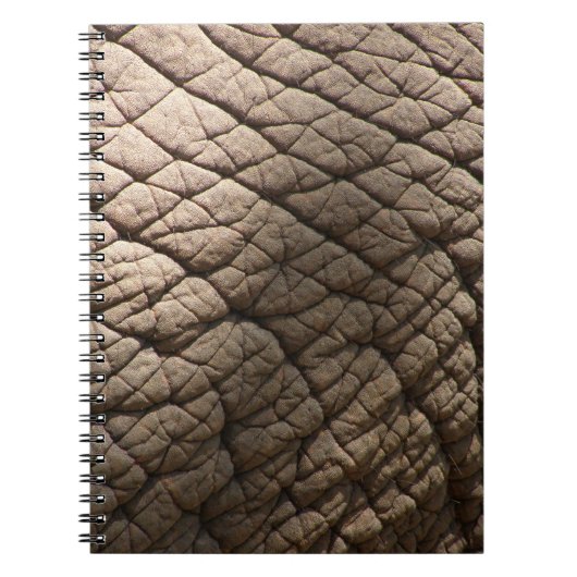 Echte olifantenhuid textuur, gerimpeld. notitieboek (Voorkant)