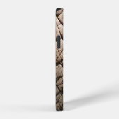 Echte olifantenhuidtextuur, gerimpeld. iPhone hoesje (Rechterkant)