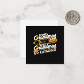 Echte oma's gaan kanoën notitiekaartje (Voorkant / Achterkant in situ)