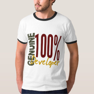 Echte ontwikkelaar t-shirt