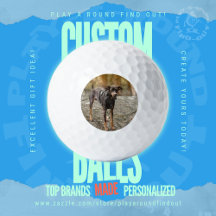 Echte op maat gemaakte fotocadeau voor golfers Tit