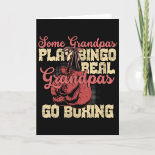 Echte opa's gaan boksen Grappige geschenken voor o Kaart