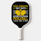 Echte Opa's Rally — Dutje Optioneel Pickleball Paddle (Achterkant)