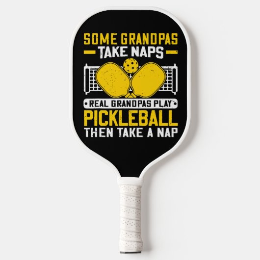 Echte Opa's Rally — Dutje Optioneel Pickleball Paddle (Voorkant)