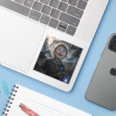 Echte Opwinding / Scheepseenheid / Getijdenenergie Sticker (Laptop met iPhone)