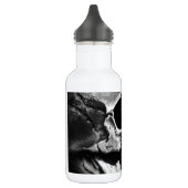 Echte Oude Greyscale Schedel Waterfles (Links)