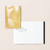 Echte oude hand afscheid folie kaarten (Display)