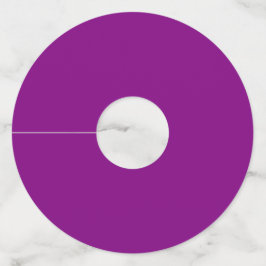 Echte Paars Wijnglaslabel