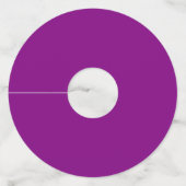 Echte Paars Wijnglaslabel (Achterkant)