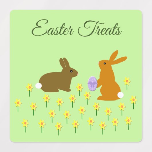 Echte paasbundels en deaffodis labels (Design 1)