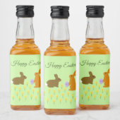 Echte paasbundels en deaffodis likeurfles etiket (Flessen)