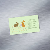 Echte paasbundels en deaffodis magnetisch visitekaartje (Voorbeeld)