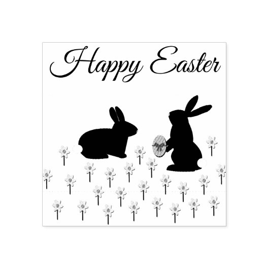 Echte paasbundels en deaffodis rubberstempel (Afrduk)