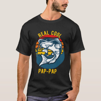 Echte Pap Pap Vissen Vaderdag Catfishing T-shirt