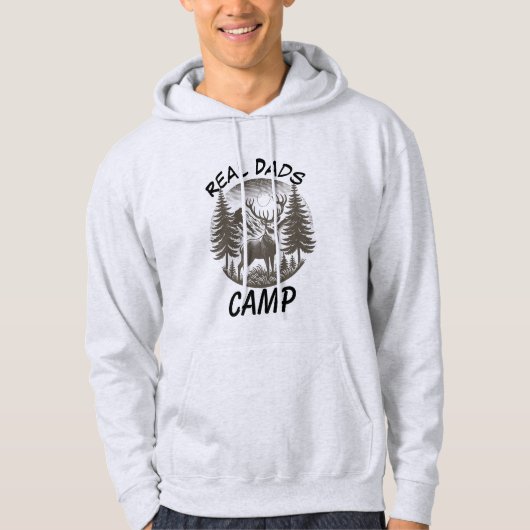Echte papa's Camp Modern Hoodie (Voorkant)