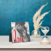 Echte paren Licht Zwart-rood Typografie Foto Fotoplaat (Insitu)