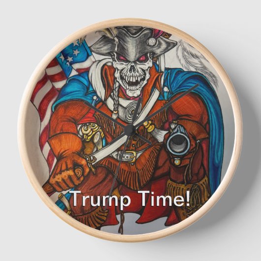 Echte Patriot Trump-tijdklok (Voorkant)