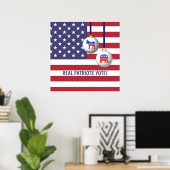 Echte patriotstemmen poster (Thuiskantoor)