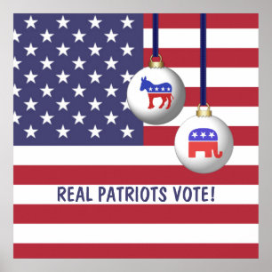 Echte patriotstemmen poster