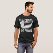 Echte Patriotten Vecht Fascisme Anti Fascisme T-shirt (Voorkant volledig)