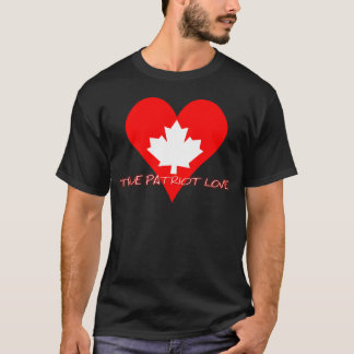 Echte patriottische liefdesfamilie t-shirt