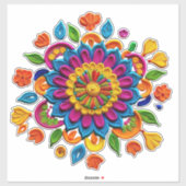 Echte pic rangoli sticker (Vel)