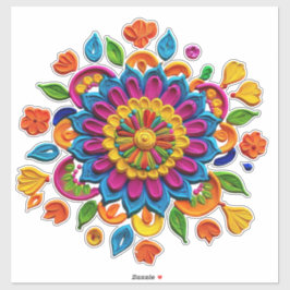 Echte pic rangoli sticker