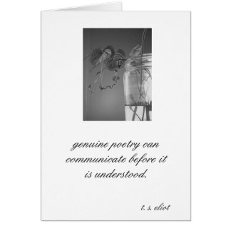 "Echte poëzie...T. S. Eliot