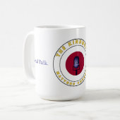 Echte praat. Echte vriendelijkheid. Koffiemok (Voorkant links)