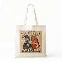 Echte Praat met Tom en Sherry Cartoon Tas