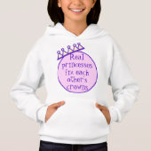 Echte prinsessen maken elkaars kroonsweatshirt vas (Voorkant)
