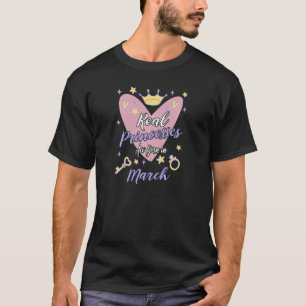 Echte prinsessen worden geboren in maart 2010 t-shirt