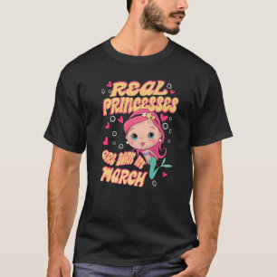 Echte prinsessen worden geboren in maart Zeemeerda T-shirt