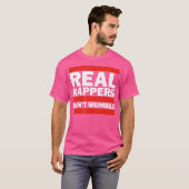 Echte rappers mompelen niet - Old School Hip Hop R T-shirt (Voorkant volledig)