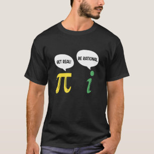 Echte Rationele Pi Wiskunde Teacher Geek T-shirt