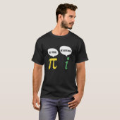 Echte Rationele Pi Wiskunde Teacher Geek T-shirt (Voorkant volledig)