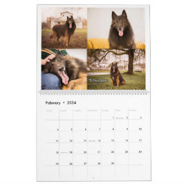 Echte Ridder Belgische Tervuren hond/puppy Kalende Kalender