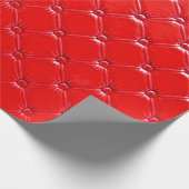 Echte rode lederbekleding. cadeaupapier (Hoek)