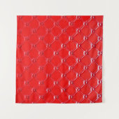 Echte rode lederbekleding. wandkleed (Voorkant (horizontaal))