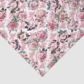 Echte Roze Bloemengarens Tissuepapier (Detail)