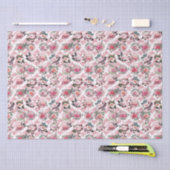 Echte Roze Bloemengarens Tissuepapier (Craft)