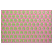 Echte  roze en groene stof (Yard (91,4 cm))
