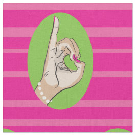 Echte roze en groene stof
