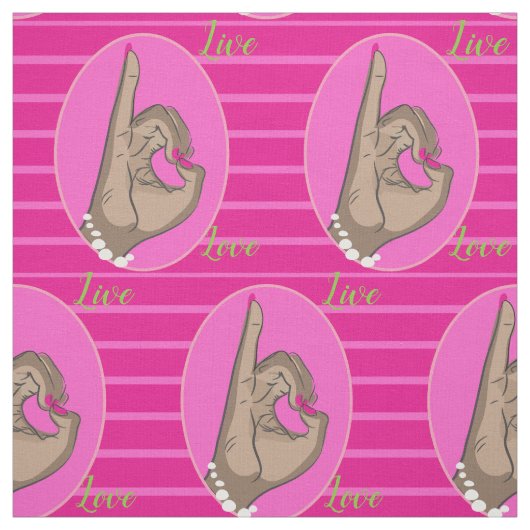 Echte  roze en groene stof (Swatch)