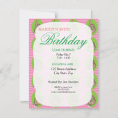 Echte  roze feestdagen kaart (Voorkant)