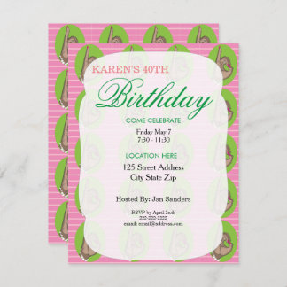 Echte roze feestdagen kaart