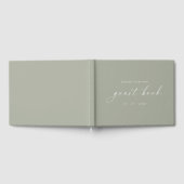 Echte Sage Minimalistische Moderne Gastenboek voor (Volledig)