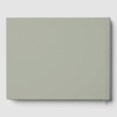 Echte Sage Minimalistische Moderne Gastenboek voor (Achterkant)