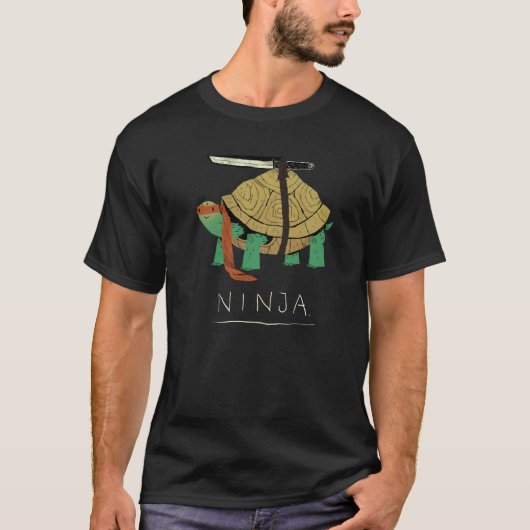Echte schildpad ninja grappige shirt design (Voorkant)